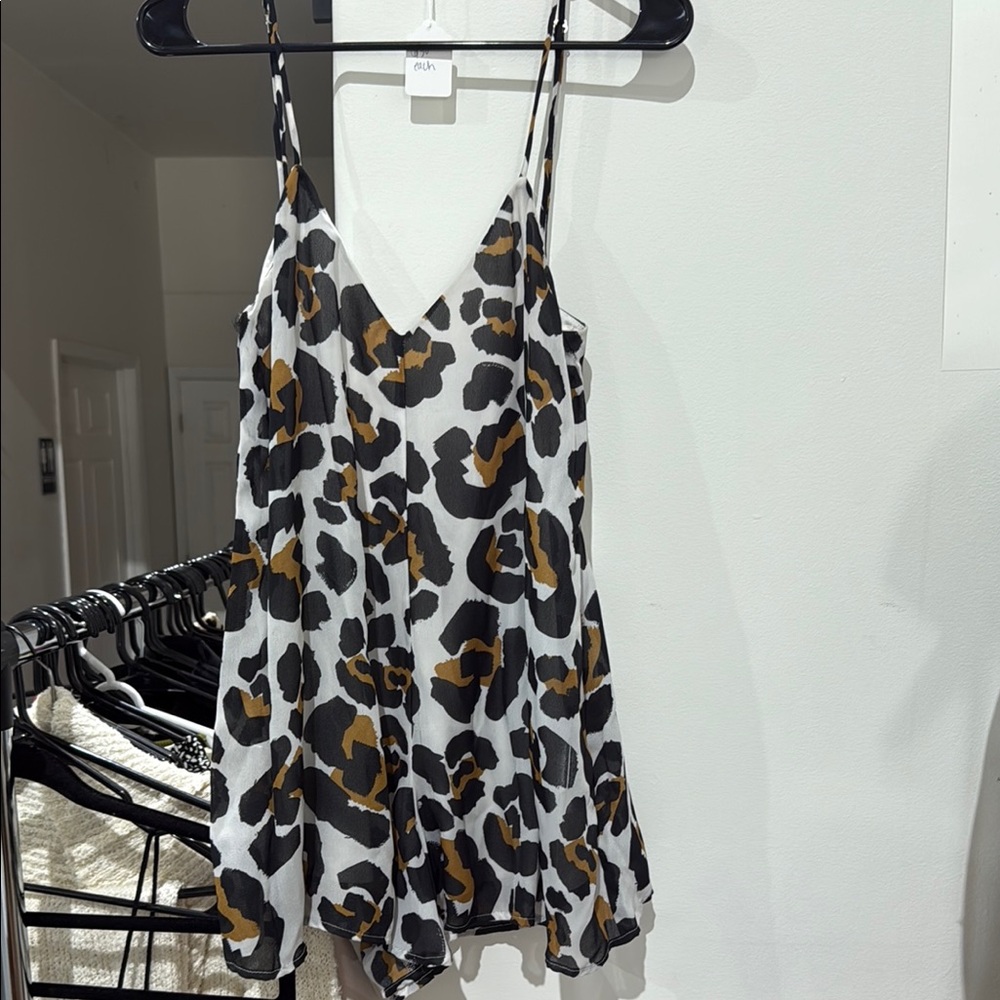 Show Me Your MuMu Leopard Print Mini Dress